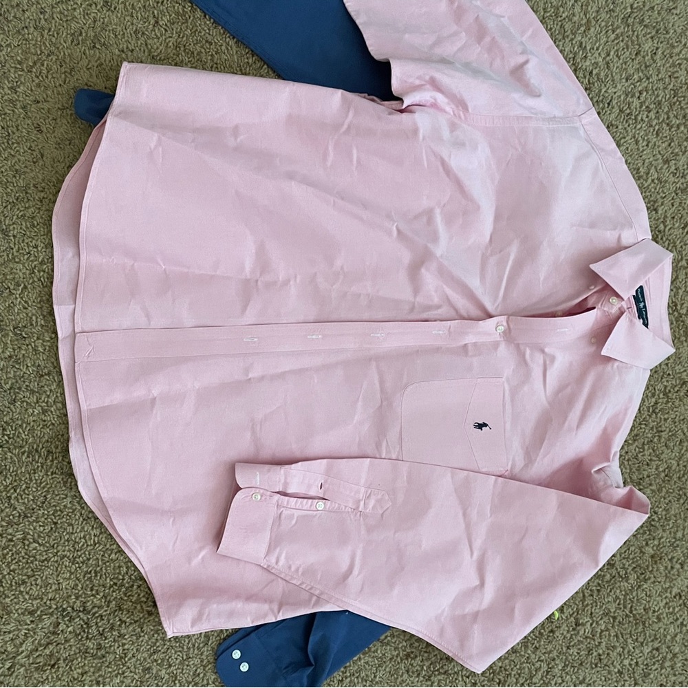 Men’s polo Ralph Lauren button up with pocket XXL “big shirt”